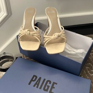 Paige sandal Sydney bone leather 7.5